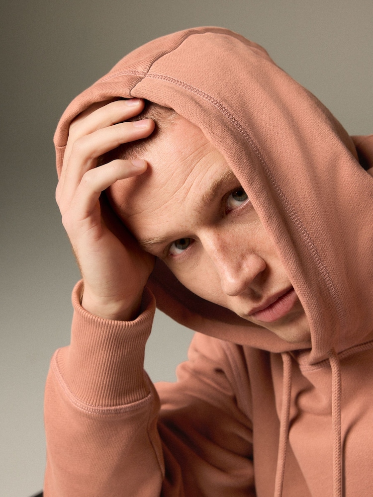 Perzikoranje - EDIT Heavyweight Contrast Stitch Hoodie - Image 7 of 10