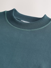 Steel Blue Super Heavyweight 100% Cotton Sweatshirt - Image 9 of 9