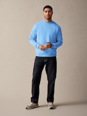 Bright Blue Rich Jersey Crew Sweatshirt - Image 2 of 8