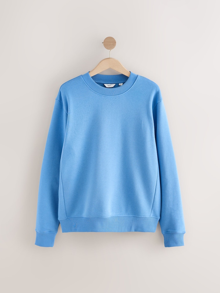 bleu vif - Sweat-shirt Rich Jersey Col rond - Image 6 of 8