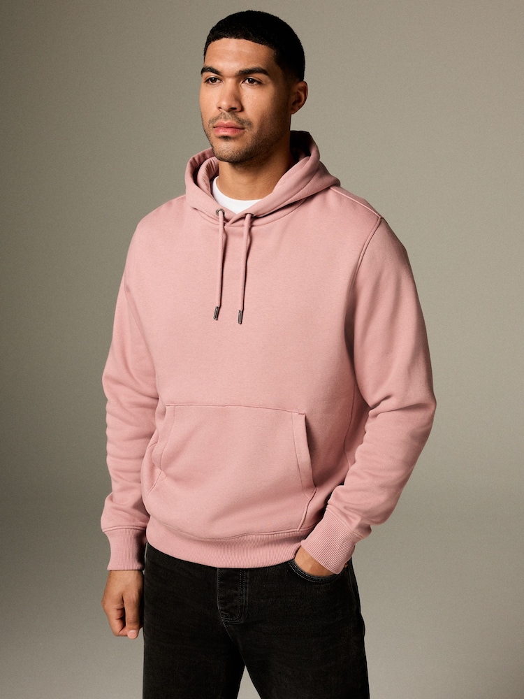 Rose - Coupe classique Rich Jersey Fabric Sweat-shirt à capuche - Image 1 of 1