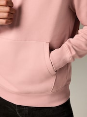 Pink Regular Fit Rich Jersey Fabric Hoodie - Image 4 of 9