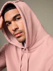 Pink Regular Fit Rich Jersey Fabric Hoodie - Image 6 of 9