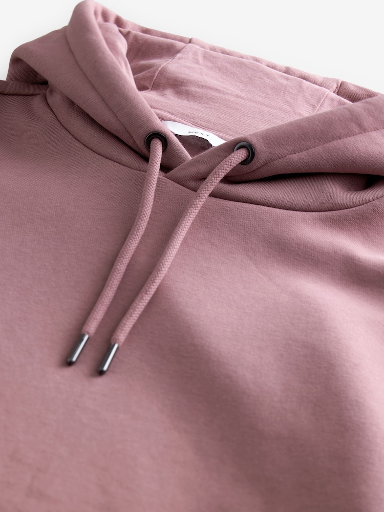 Pink Regular Fit Rich Jersey Fabric Hoodie - Image 8 of 9