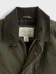 Abercrombie & Fitch Green Fireman Clasp Canvas Worker Jacket - Image 7 of 8