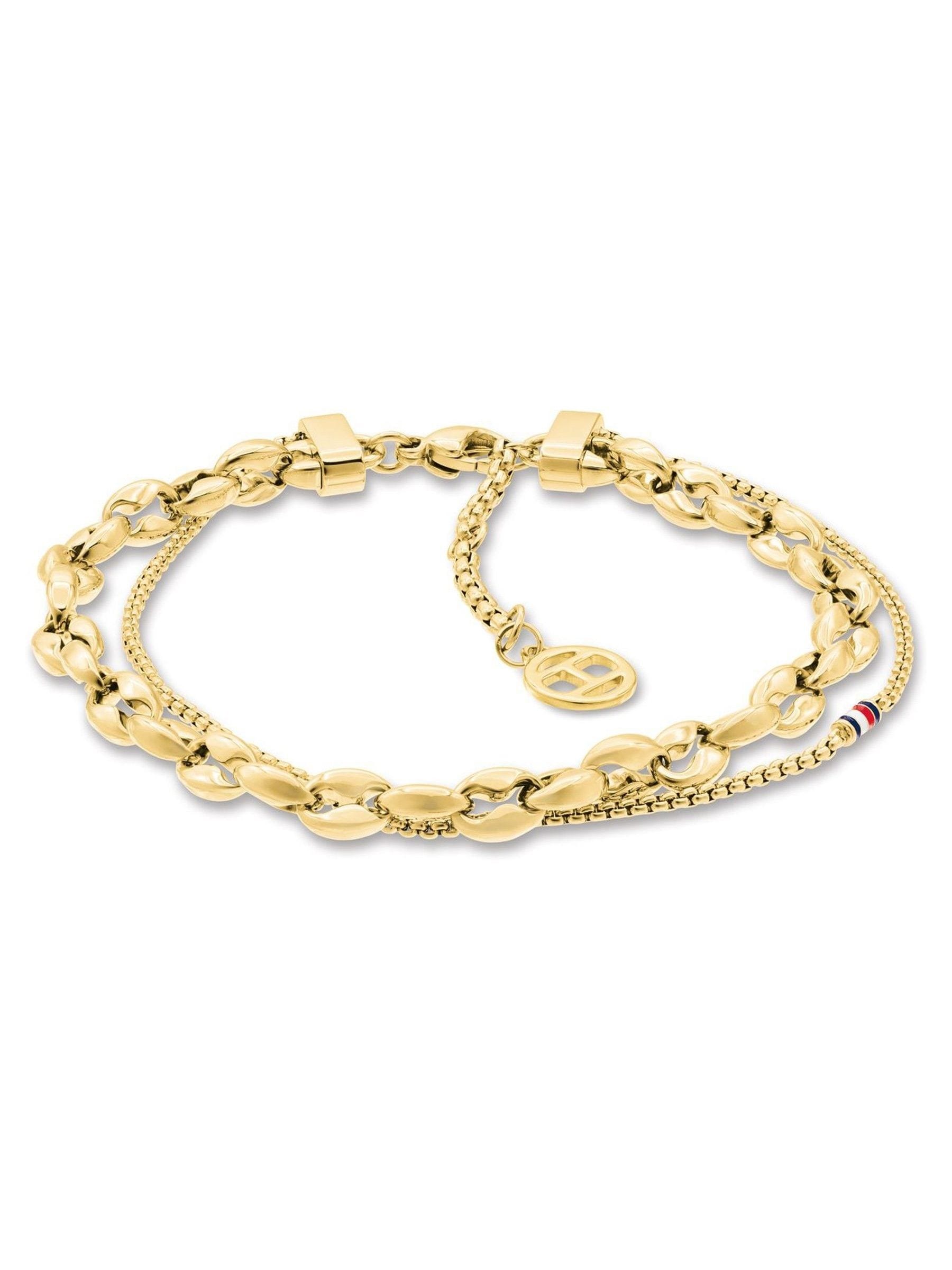 Tommy Hilfiger Gold Layered Bracelet, Gold, Men - Image 4