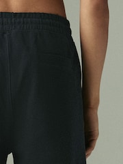 Black Textured Twill Straight Leg Joggers - Image 5 of 5