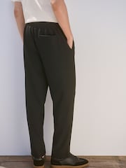 Черный - Plisse Straight Leg Joggers - Image 2 of 7