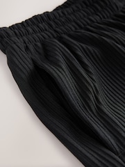 Черный - Plisse Straight Leg Joggers - Image 4 of 7