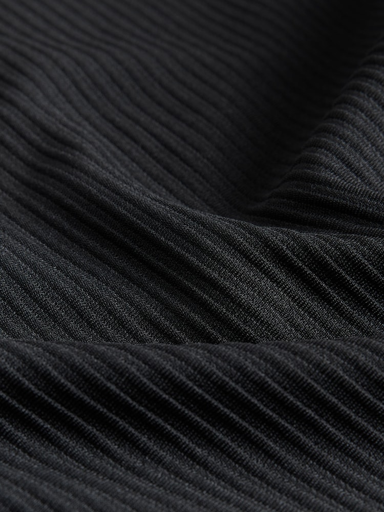 Черный - Plisse Straight Leg Joggers - Image 7 of 7