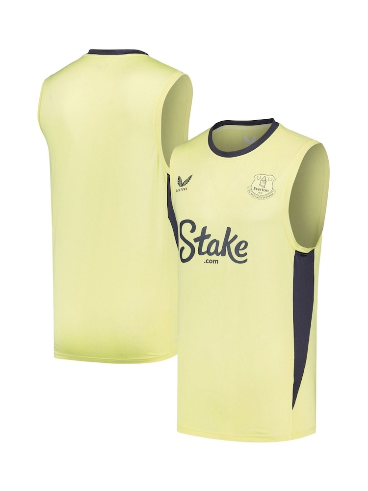 Castore Yellow Everton Players Training Vest - Image 1 of 3