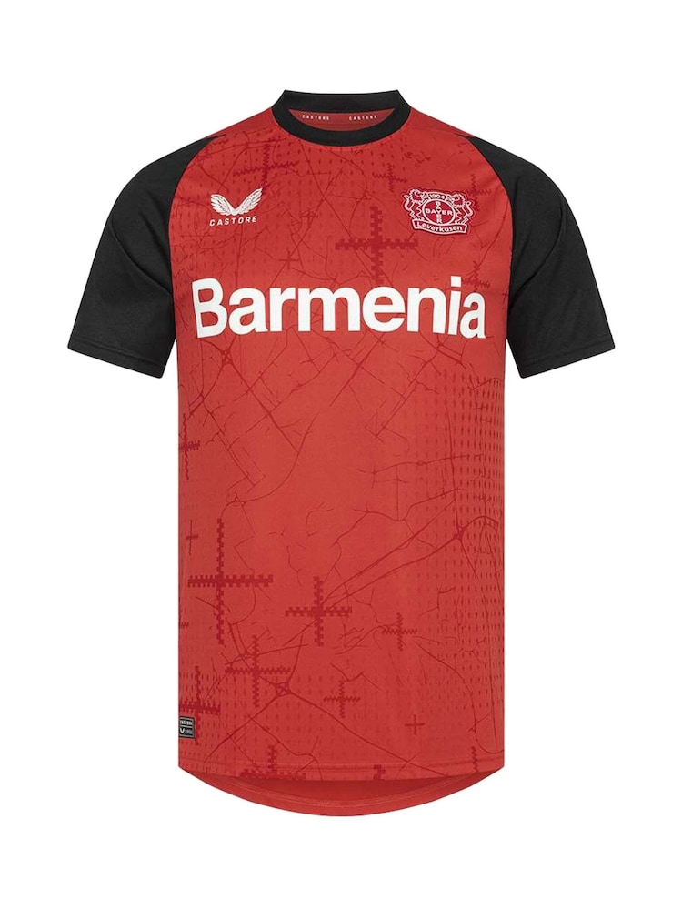 Castore Red Bayer Leverkusen Home Shirt 2024-25 - Image 2 of 3
