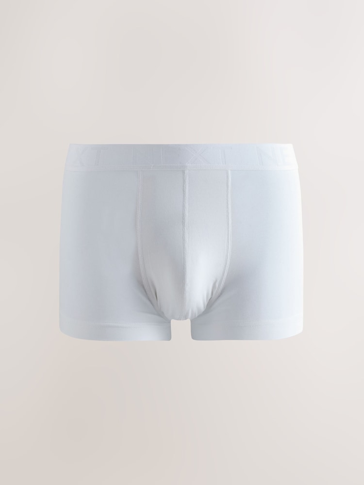 White Hipster Boxers 5 Pack - Image 2 of 9 White Hipster Boxers 5 Pack - Image 2 of 9