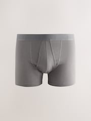 Black/Grey 5 Pack A-Front Cotton Rich Boxers - Image 3 of 10
