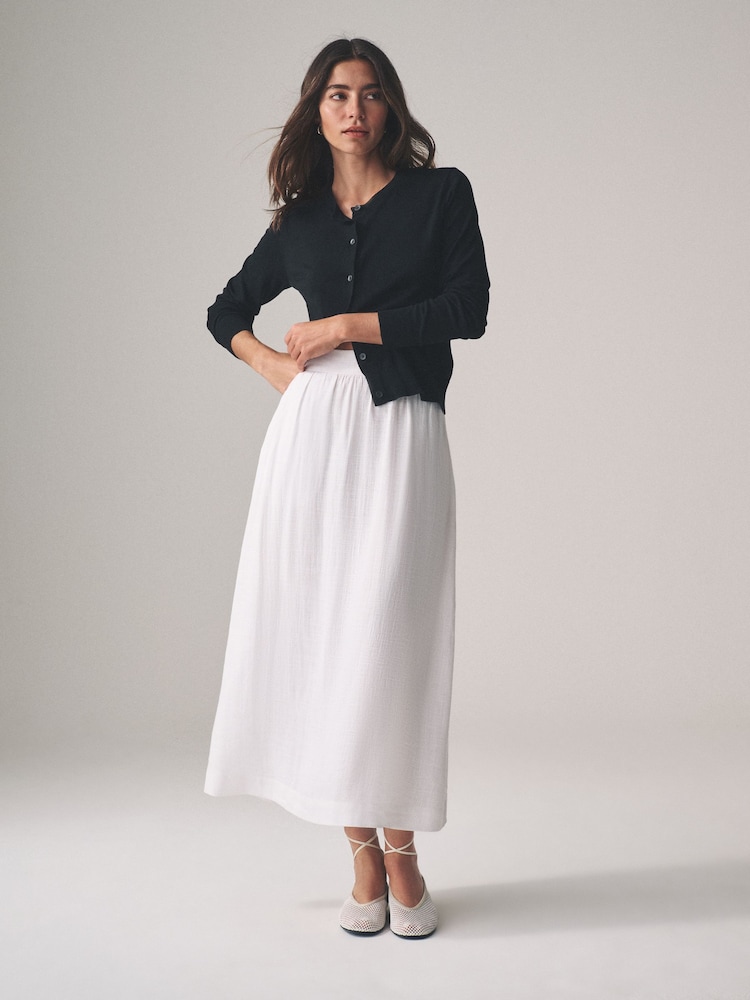The Set 2 Pack Pull On Maxi Skirts with Linen - Image 6 of 11