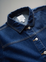 The Set Ecru/Mid Blue 2 Pack Denim Shackets - Image 11 of 12