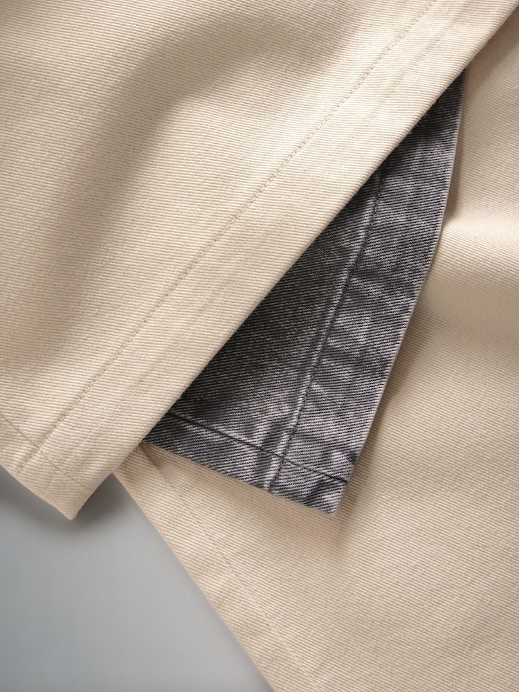 The Set Ecru/Washed Grey 2 Pack Pull On Wide Leg Jeans - Image 11 of 11