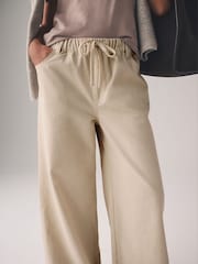 The Set Ecru/Washed Grey 2 Pack Pull On Wide Leg Jeans - Image 7 of 11