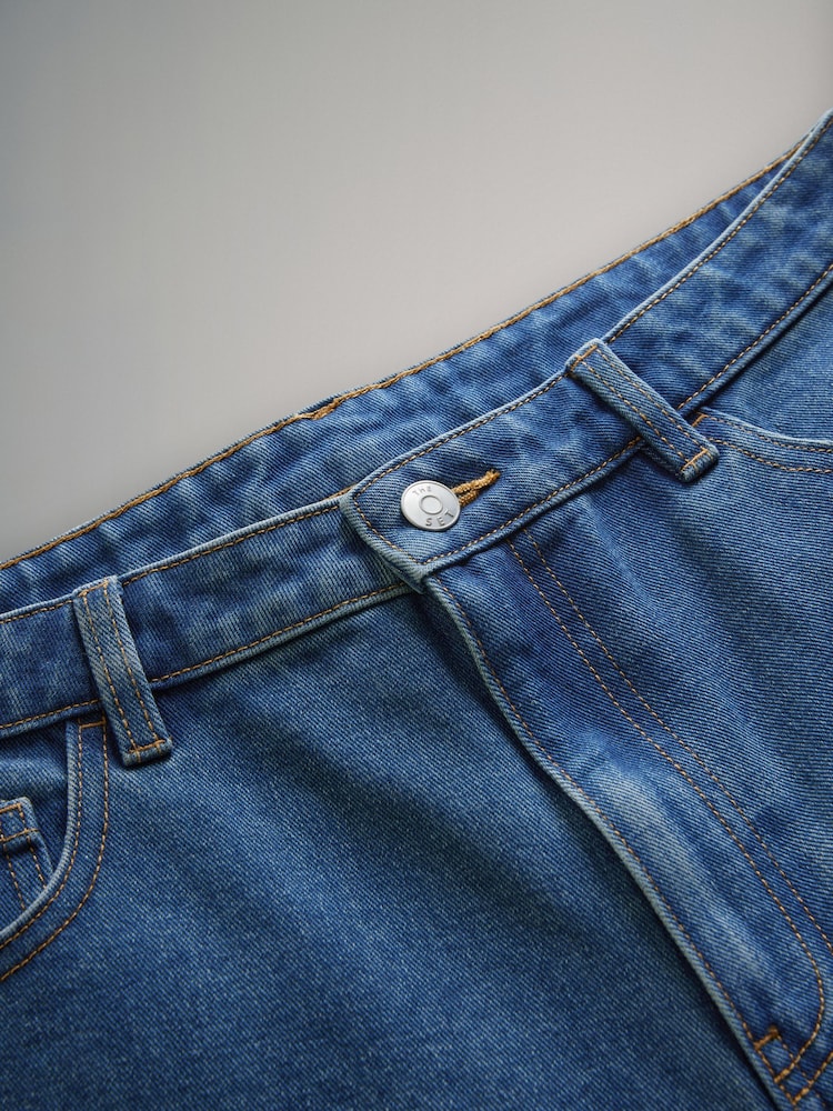 The Set Mid Blue/Ecru/Black 3 Pack Denim Shorts - Image 5 of 6