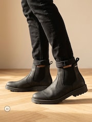 Negro - Jones Bootmaker Hartlepool Waterproof Leather Chelsea Boots - Imagen 1 de 6