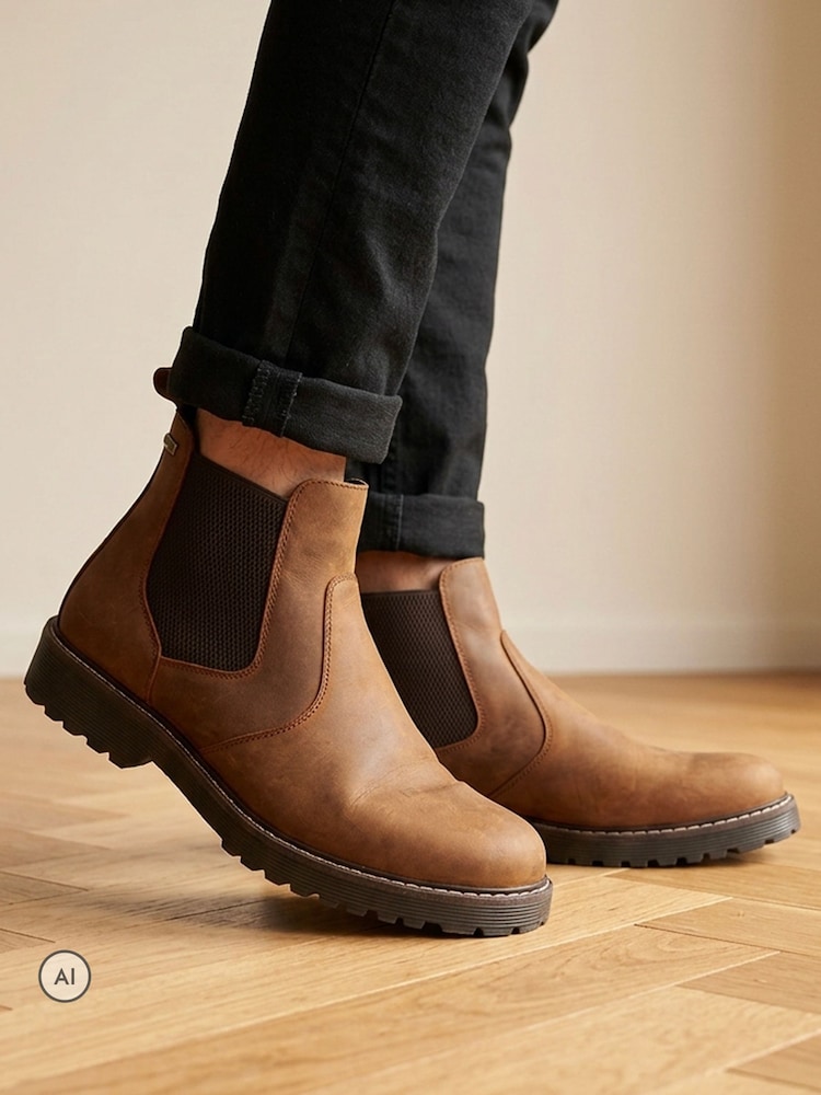 Marrón - Jones Bootmaker Hartlepool Waterproof Leather Chelsea Boots - Imagen 1 de 6 Marrón - Jones Bootmaker Hartlepool Waterproof Leather Chelsea Boots - Imagen 1 de 6