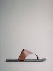 The Set Black /Tan Brown 2 Pack Flip Flops Sandals - Image 3 of 8