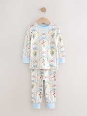 Yellow/Blue Bunny Snuggle Pyjamas 3 Pack (9mths-8yrs) - Image 10 of 12