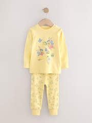 Yellow/Blue Bunny Snuggle Pyjamas 3 Pack (9mths-8yrs) - Image 9 of 12