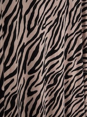 Lakeland Clothing Coco Animal Print Midi Brown Dress - Image 3 of 3