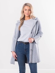Lakeland Leather Grey Francis Button Coat - Image 5 of 8