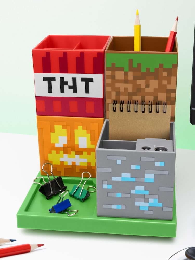 Minecraft Desktop Stationary Storage Organiser - Image 1 of 5