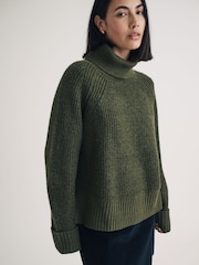Nobodys Child Green Meet The Jean Fisherman Stitch Jumper - Image 1 of 5