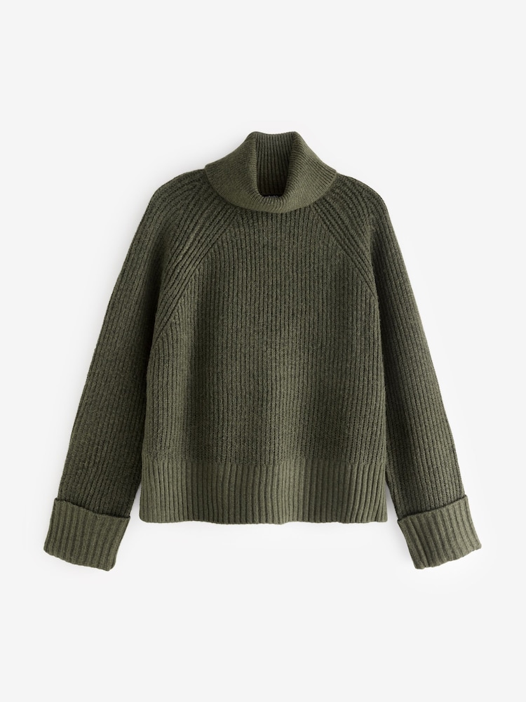 Nobodys Child Green Meet The Jean Fisherman Stitch Jumper - Image 5 of 5