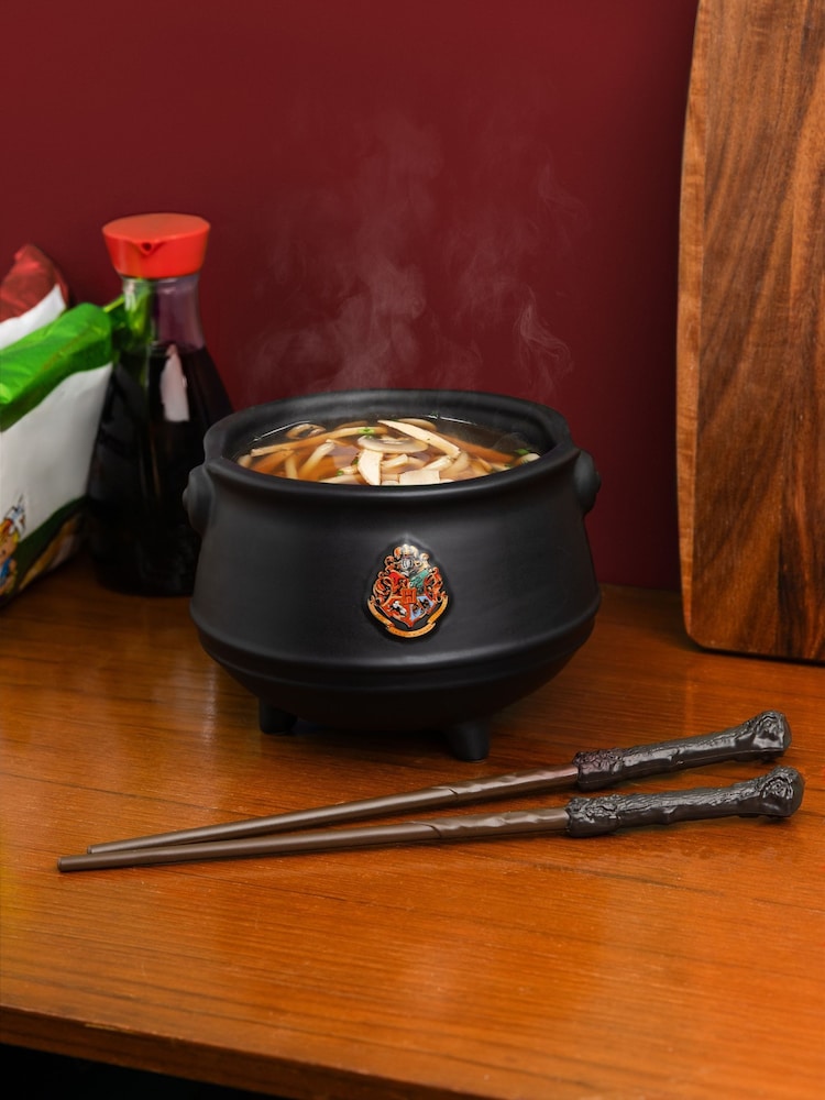 Harry Potter Cauldron Ramen Bowl With Wand Chopsticks - Image 1 of 2