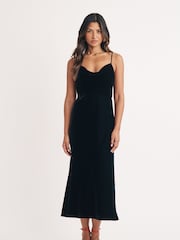 Nobodys Child Velvet Cowl KneckTrixie Midaxi Dress - Image 1 of 5