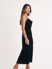 Nobodys Child Velvet Cowl KneckTrixie Midaxi Dress - Image 3 of 5