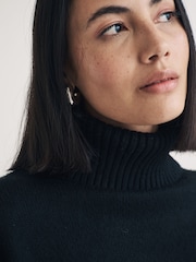 Nobodys Child Black Roll Neck Meet The Jean Jumper - Image 4 of 4