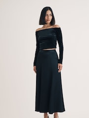 Nobodys Child Black Milo Bias Full Skirt - Image 1 of 6