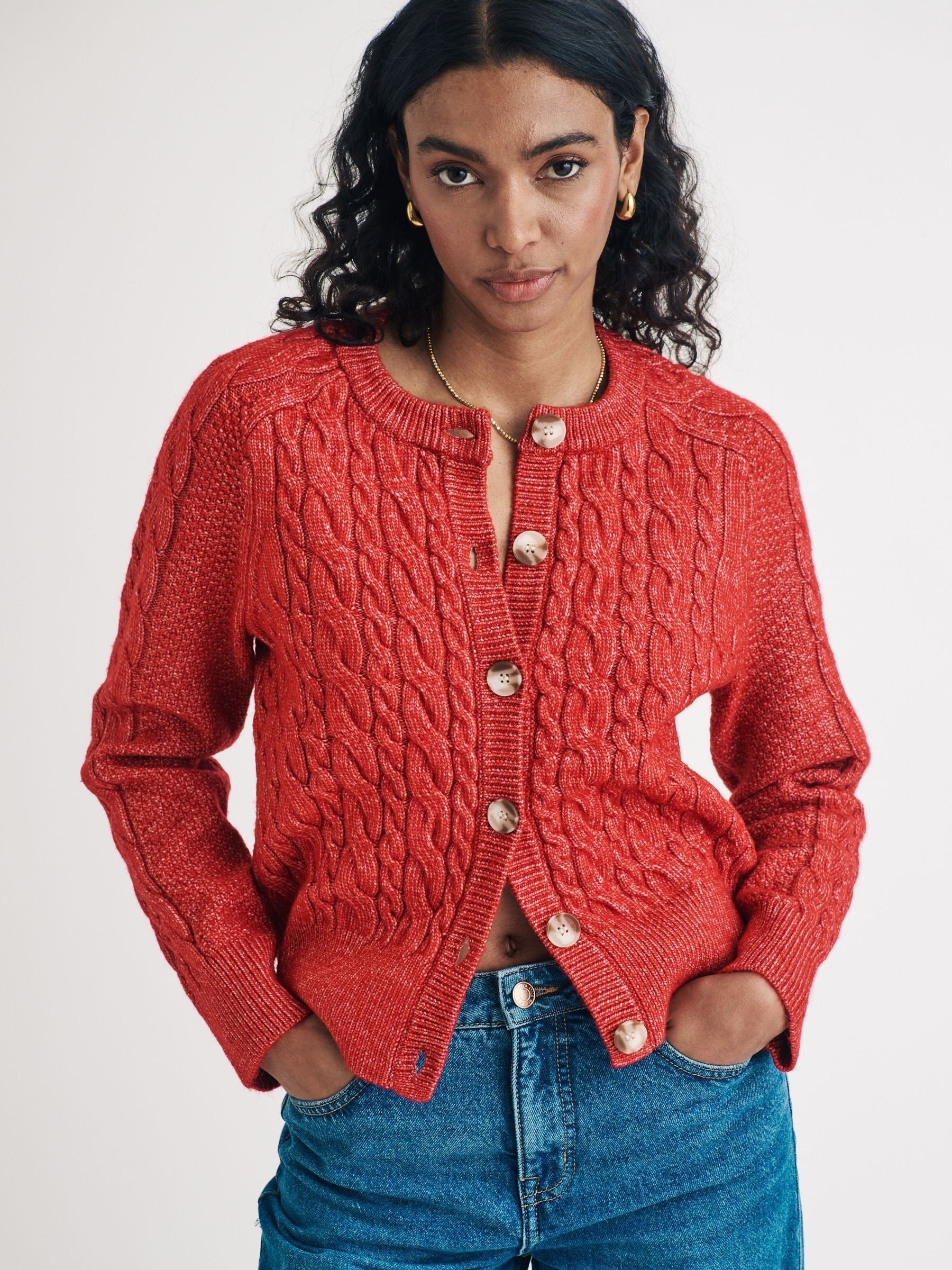 Red cardigan canada on sale
