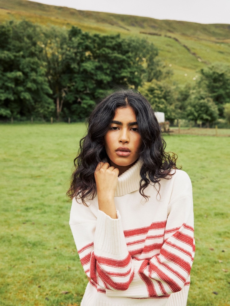 Nobodys Child Cream Roll Neck Meet The Jean Jumper - Image 1 of 4