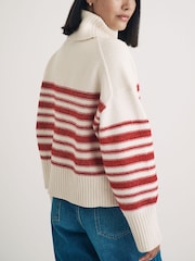 Nobodys Child Cream Roll Neck Meet The Jean Jumper - Image 3 of 4