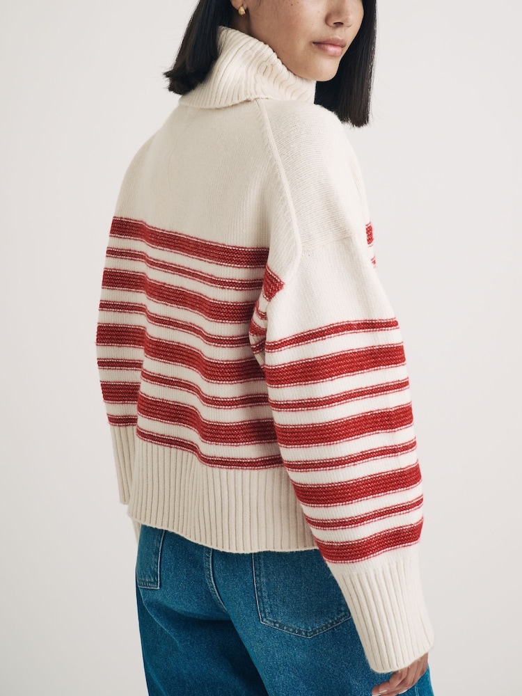 Nobodys Child Cream Roll Neck Meet The Jean Jumper - Image 3 of 4