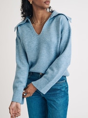 Nobodys Child Blue Fly Away Collar Jumper - Image 1 of 4