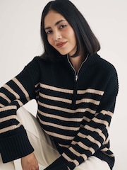 Nobodys Child Natural Oversized Half Zip Jumper - Image 4 of 5