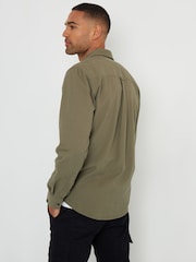 Threadbare Popper Closure Long Sleeve 100% Cotton Shirt - Imagen 3 de 4