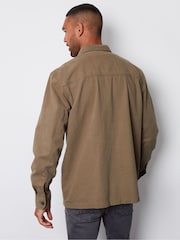 Threadbare Twill Button Up 100% Cotton Shacket - Изображение 2 из 5