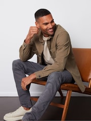 Threadbare Twill Button Up 100% Cotton Shacket - Изображение 4 из 5