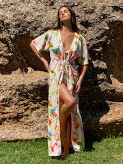 B by Ted Baker Touch of Linen Blend Kaftan - Image 1 of 5