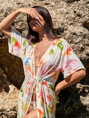 B by Ted Baker Touch of Linen Blend Kaftan - Image 4 of 5