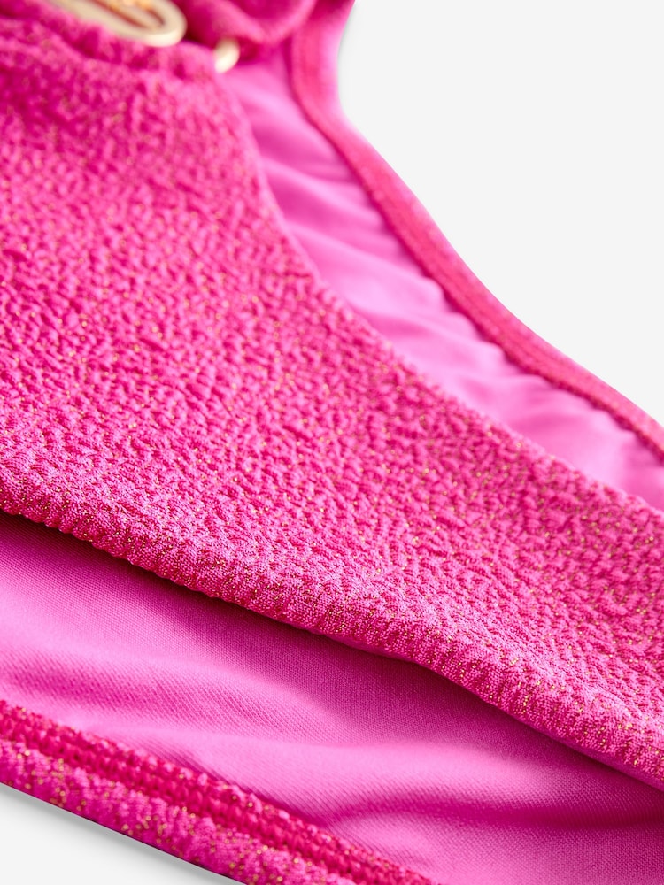 B by Ted Baker Textured Sparkle High Leg Bikini Bottoms - Image 7 of 7 B by Ted Baker Textured Sparkle High Leg Bikini Bottoms - Image 7 of 7